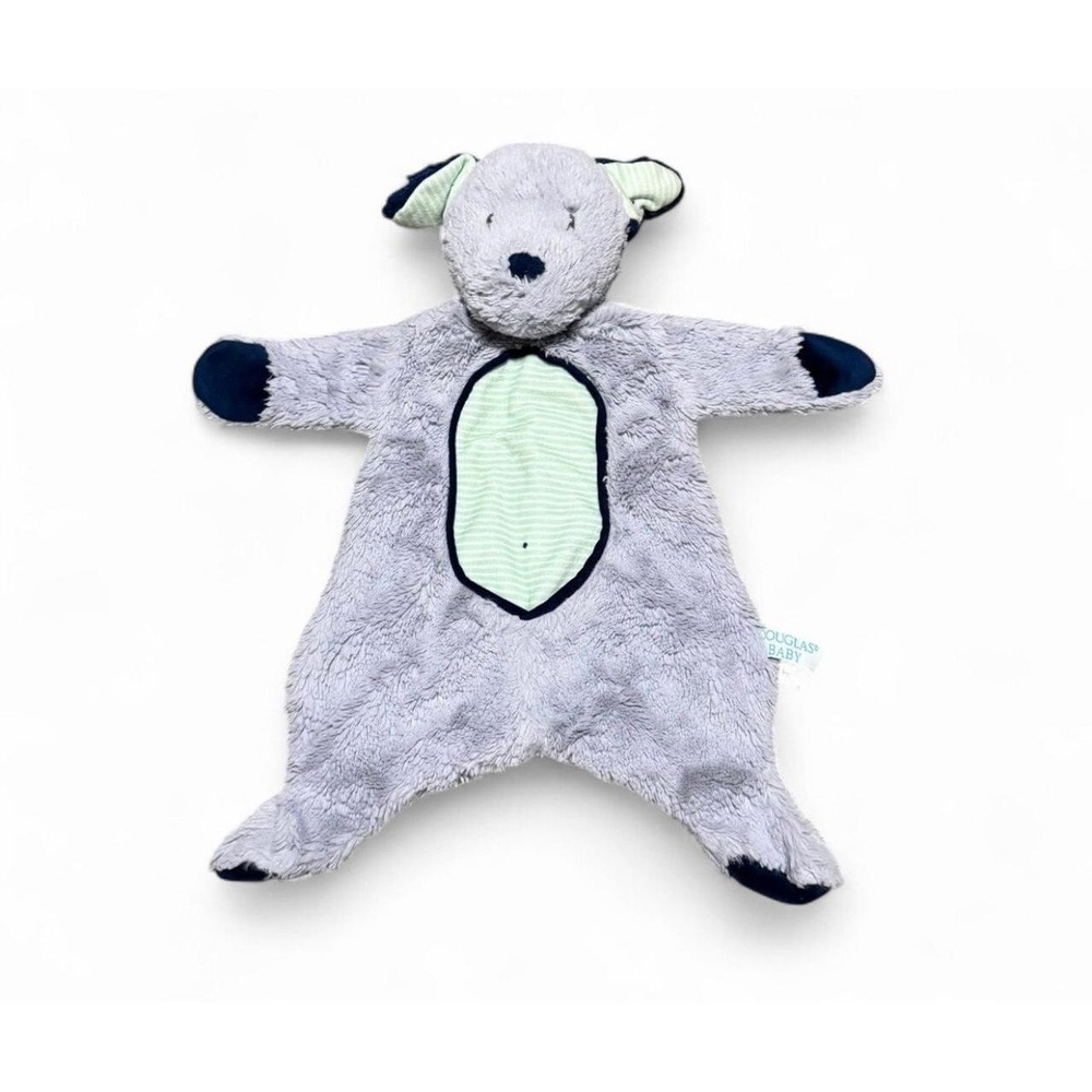 Douglas Baby Shlumpies Blue Puppy Dog Lovey Security Blanket Plush Toy 18"